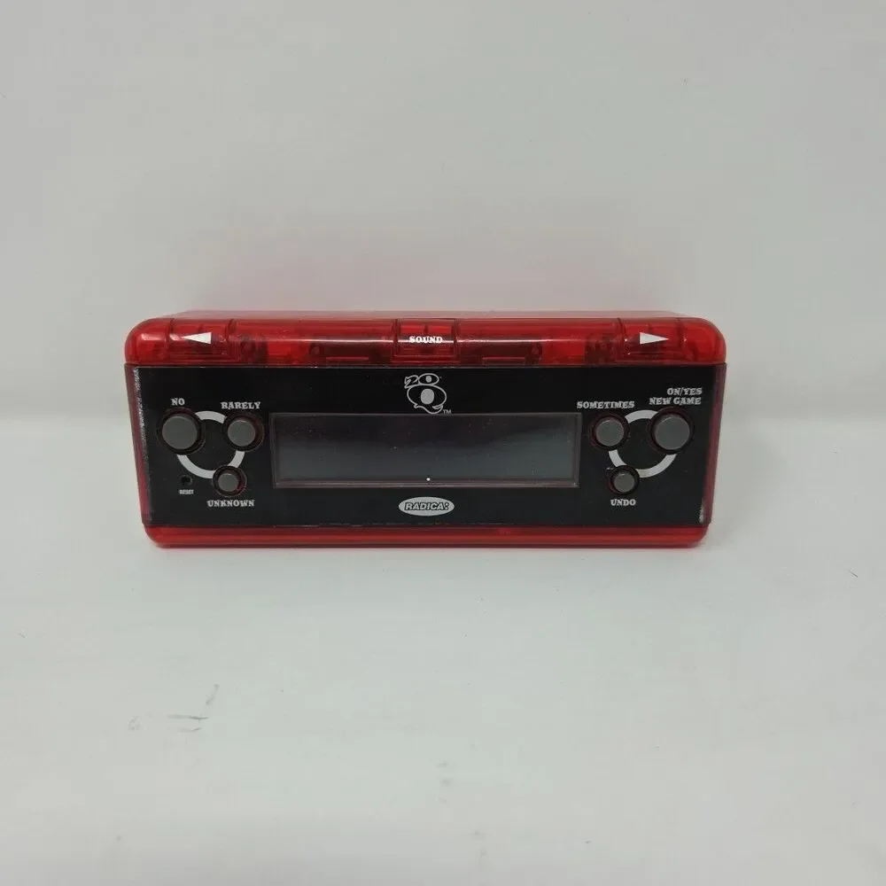 Radica Electronic Hand Held Game - Radica Big Screen 20Q Deluxe Red -TESTED WORK